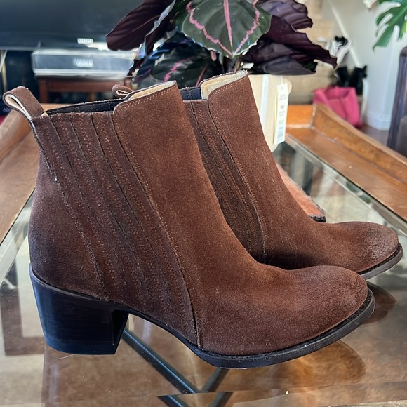 Brown Suede Booties - Picture 6 of 10